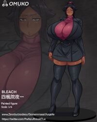 1female 1girls big_breasts big_thighs bleach breasts dark-skinned_female dark_skin female female_focus female_only huge_breasts huge_thighs large_breasts large_thighs large_tits omuko shihouin_yoruichi shounen_jump tagme thick_thighs thighs