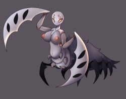 1girls 2024 6_eyes 8_legs anthro arachnid arachnid_humanoid big_breasts breasts female female_only grey_body grey_skin hollow_knight huge_breasts humanoid monster_girl orange_eyes pussy solo spider spider_girl sprucelysus stalking_devout the_infection_(hollow_knight)