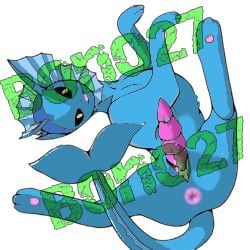 animal_genitalia ass blue_body digital_media_(artwork) eeveelution erection feral generation_1_pokemon genitals looking_at_viewer low_res male male/male nintendo nude penis pokemon pokemon_(species) reptile scales scalie simple_background slit_penis solo tail thumbnail vaporeon