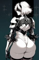 ai_generated ass blindfold massive_ass nier:_automata saucy_trove stable_diffusion tagme white_hair yorha_2b