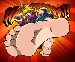 1girls barefeet barefoot blonde_hair feet feet foot_fetish foot_focus kicking kung-fu_girl kung-fu_peach mostlyfunstuff nintendo nintendo_switch princess_peach princess_peach:_showtime! sole soles super_mario_bros. toes