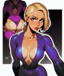 1girls ai_generated biohazard blonde blonde_female blonde_hair blonde_hair_female blue_eyes blue_eyes_female cameltoe capcom cleavage curvy erect_nipples female huge_areolae huge_ass huge_breasts jill_valentine jill_valentine_(blonde) nai_diffusion puffy_nipples realistic resident_evil saucy_trove stable_diffusion thick_hips voluptuous wide_hips yellow_hair