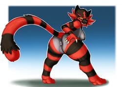 1girls anthro ass breasts exelzior-maximus feline female female_incineroar furry huge_ass incineroar muscular muscular_female nintendo original_character pokémon_(species) pokemon pokemon_sm pussy solo thick_thighs video_games wide_hips