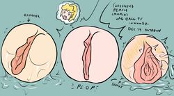 blonde_pubic_hair body_part_tf clitoris female female_only grool hairy_pussy inanimate_transformation labia mario_(series) metroid nintendo patreon princess_peach princess_rosalina pubic_hair pussy pussy_close-up pussy_focus samus_aran squirting thought_bubble transformation vagina vagina_ball vaginal_penetration vulva xxxx52