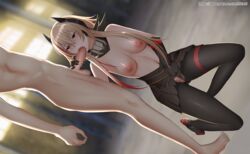 1boy bangs blonde_hair blush breasts censored clothed_female_nude_male dutch_angle elbow_gloves eyebrows_visible_through_hair fellatio female ginhaha girls'_frontline gloves hair_between_eyes handjob headgear jacket long_hair m4_sopmod_ii_(girls'_frontline) masturbation mod3_(girls'_frontline) mosaic_censoring multicolored_hair nipples nude open_mouth oral pantyhose penis pussy red_eyes red_hair scarf sidelocks smile solo_focus straight streaked_hair testicles torn_clothes torn_legwear