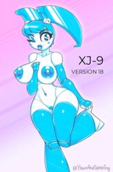 breasts female jenny_wakeman my_life_as_a_teenage_robot nickelodeon pussy robot smooth_skin solo theyands xj-9