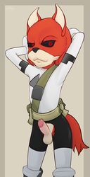 anthro furry male male_only mycrys penis red_fur sonic_(series) tagme