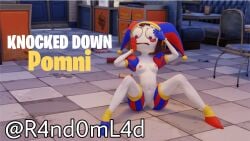 3d 3d_(artwork) blender blender_(software) crossover embarrassed embarrassed_nude_female epic_games fortnite glitch_productions jester jester_hat nude nude_female partially_clothed pomni pomni_(tadc) pomni_(the_amazing_digital_circus) pose posing public r4nd0m_l4d self_upload solo the_amazing_digital_circus twitter_link