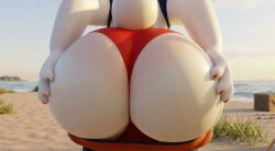 3d 3d_animation ai_generated ai_voice_acted anthro ass beachside campfire camping_tent cinderace female game_freak grok long_ears massive_ass nintendo orange_eyes panties pokemon pokemon_(species) pokemon_swsh pov rabbit rear_view red_panties showing_ass small_tail sniffing_ass tagme thick_ass video