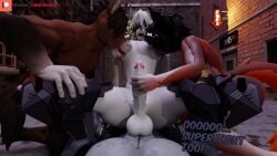 2024 3d 3d_(artwork) 4boys anal anthro camseven cock cowgirl_position dick digital_media_(artwork) forced gay group handjob horse hoyoverse jerking_off_another jerkingoff male male/male male_only masturbating masturbating_during_sex masturbating_other naked nipple_suck nipples penis penis_out submissive_male sucking_nipple von_lycaon white_fur wolf zenless_zone_zero