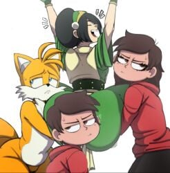 1anthro 2boys 2girls 3humans annoyed annoyed_female annoyed_male anthro anthro_on_human arms_up ass avatar_the_last_airbender big_ass big_thighs blackwhiplash blind blind_girl blue_eyes blursed brown_eyes bubble_ass bubble_butt bwl canid canine carrying carrying_another celebration clothed clothing contest creepypasta crossover disney disney_channel disney_xd dress dress_between_buttocks earth_kingdom eastern_and_western_character edit edited english_text eyes_closed face_on_ass fat_ass female femboy fox fully_clothed furry grabbing_ass green_pants groping groping_ass happy heart_symbol holding_object_between_buttocks hoodie huge_ass huge_butt huge_thighs jiggling_ass large_ass long_hair miles_tails_prower multiple_girls nickelodeon nicktoons open_mouth open_smile princess_marcia princess_marco prostitution reluctant reluctant_compliance reluctant_prostitution rich_female royalty rule_63 short_hair simple_background smile smothering smothering_ass sonic_the_hedgehog_(series) star_vs_the_forces_of_evil tails_the_fox text tomboy toph_bei_fong torture voluptuous voluptuous_body voluptuous_female white_background wiggle_lines