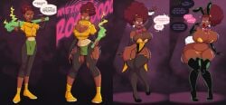 april_o'neil ass_expansion bimbofication boots bow_tie brain_drain breast_expansion brown_hair bunny_ears bunny_girl bunnysuit comic dark_skin earrings english_text femsub glasses gloves hypno-potamus lip_expansion lipstick maledom pasties reverse_bunnysuit rise_of_the_teenage_mutant_ninja_turtles tail teenage_mutant_ninja_turtles text wrenzephyr2