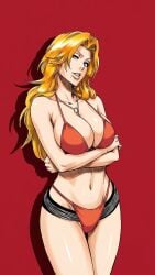 1girls bleach blonde_hair matsumoto_rangiku pale-skinned_female