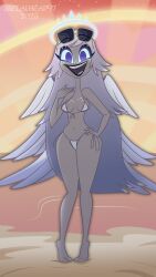 bikini emily_(hazbin_hotel) happy hazbin_hotel metalhead97 sexy