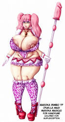 bimbo bimbo_body bimbo_lips bimbofication bimbofied huge_breasts madoka_kaname mahou_shoujo_madoka_magica schinkn thick_thighs wide_hips