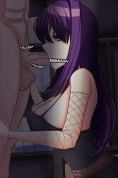 doki_doki_literature_club fellatio moritaris oral oral_sex yuri_(doki_doki_literature_club)
