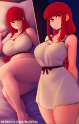 1girls ai_generated breasts chainsaw_man female huge_breasts makima mature_female red_hair