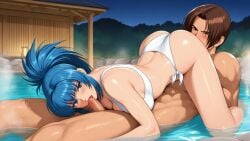 69 69_position ai_generated couple_sex female_dominating_male king_of_fighters kof kyo_kusanagi leona_heidern oral_sex sixty_nine the_king_of_fighters woman_on_top
