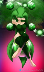 big_breasts clothed fado fado_(ocarina_of_time) green_hair niixnsfw the_legend_of_zelda