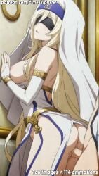 ai_generated animated anime anime_character anime_coloring anime_girl anime_screencap anime_style ass ass_focus blonde_hair bouncing_ass bouncing_breasts breasts breasts_out goblin_slayer medium_breasts nipples penis_in_pussy pussy pussy_juice sex standing standing_sex sword_maiden_(goblin_slayer) tagme timeskipnsfw uncensored video