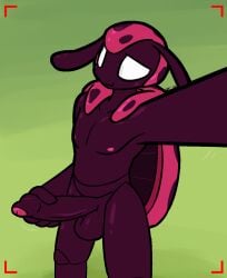 2026 anthro arthropod balls beetle big_balls big_penis blush cucujoid erection exoskeleton femboy foreskin gay gay_masturbation genitals glans green_background hi_res holding_penis homosexual homosexual_male huge_penis humanoid_genitalia humanoid_penis insect ladybug looking_at_viewer male male_focus male_only male_penetrating markings nipples oliver_(farflord) penis pink_body pink_exoskeleton pink_glans pink_nipples purple_balls purple_body purple_exoskeleton purple_penis purple_spots simple_background smile solo spots spotted_body spotted_exoskeleton standing taking_picture taking_selfie ultilix white_eyes