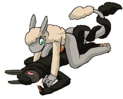 alien ambiguous_fluids anthro black_body black_fur coal_(greenguycombine) dominant dominant_female entwined_tails female fur green_eyes greenguycombine grey_body grey_fur larger_female male male/female mammal penetration penile penile_penetration penis_in_vagina pinned pinned_to_ground red_eyes size_difference smaller_male straddling submissive submissive_male tail tail_coil tan_body tan_fur the_nature_of_predators vaginal vaginal_penetration venlil_(the_nature_of_predators) wool_(fur) yvette_(greenguycombine)