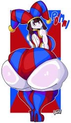 ass cappy_custard female fortnite jester jester_female jester_girl pomni pomni_(tadc) pomni_(the_amazing_digital_circus) tagme the_amazing_digital_circus