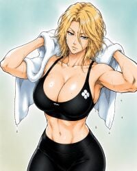 1girls bleach blonde_hair matsumoto_rangiku pale-skinned_female
