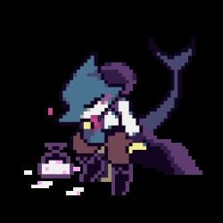 animated blowjob blush blushing cum deepthroat deltarune_freedom_edition excessive_cum filled_condom gay huge_cock masturbating masturbation pixel_art self_suck self_sucking shark_boy