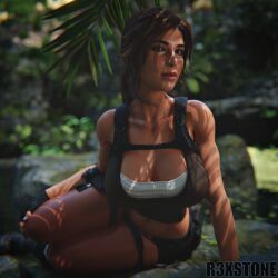 1girls 3d 3d_(artwork) 3d_model 3d_render big_breasts blender boob_window breasts breasts_bigger_than_head brown_hair clothed clothed_female female female_only hi_res huge_breasts jungle lara_croft lara_croft_(survivor) moeyak5 outdoors r3xstone round_breasts sexy_body sexy_female sexy_pose short_hair tagme thick_thighs thighs thighs_together tomb_raider tomb_raider_(survivor)