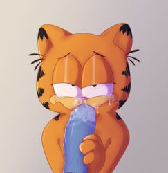 big_penis blowjob cum dick feline garfield_(series) garfield_the_cat male male_only paws paws,_inc. penis sloppy viacom