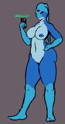 3_eyes ass big_breasts blue_body breasts female female_only full_body full_body_view helium2 hylotl long_pseudo_hair naked naked_female nipples nude nude_female phone pseudo_hair red_eyes selfie starbound tagme three_eyes vagina