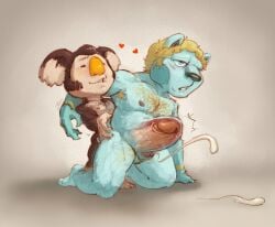 2022 anal anal_penetration animal_crossing anthro armpit_hair balls bear big_penis biped bite biting_lip biting_own_lip black_nose blonde_armpit_hair blonde_chest_hair blonde_hair blue_body blue_ears blue_eyes blue_fur bodily_fluids body_hair brown_body brown_chest_hair brown_ears brown_eyebrows brown_fur chest_hair cum cum_on_ground cumshot duo ejaculation erection eugene_(animal_crossing) eyebrows eyes_closed from_behind_position fur genital_fluids genitals grey_background hair heart_symbol hexaflexagoon hi_res holding_partner huge_penis hyper hyper_genitalia hyper_penis klaus_(animal_crossing) kneeling kneeling_on_ground koala larger_anthro larger_male larger_penetrated larger_sub looking_pleasured looking_up male male/male mammal marsupial muscular muscular_anthro muscular_bottom muscular_male nintendo nipples nude penetration penile penile_penetration penis penis_in_ass penis_size_difference self_bite sex simple_background size_difference small_top_big_bottom submissive tan_body tan_ears tan_fur vombatiform x-ray_view yellow_nose
