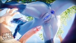 16:9 3d_(artwork) anus balls bestiality blue_body bodily_fluids darkskye_(artist) digital_media_(artwork) dominant dominant_female dominant_feral dragon dripping dripping_vulva duo erection female feral first_person_view genital_fluids genitals hi_res human human_on_feral humanoid_genitalia humanoid_penis interspecies larger_female looking_at_viewer looking_back low-angle_view male male/female male_pov mammal mythological_creature mythological_scalie mythology nude open_mouth orange_eyes penis scalie sex size_difference smaller_male spicedrake tail vaginal_fluids vulva widescreen worm's-eye_view