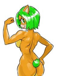 1girls ami_bandicoot animal_ears animal_tail arm_up ass back backboob bandicoot biceps black_nose breasts busty butt confident crash_(series) crash_bandicoot_(series) crash_team_racing crash_team_racing_nitro-fueled curvy eyelashes eyeshadow female female_only fit fit_female flexing furry furry_only green_eyes green_hair hand_on_hip hand_up highres lips lipstick looking_back looking_over_shoulder mammal mario-grant marsupial matching_hair/eyes medium_breasts muscles muscular muscular_arms muscular_back muscular_female naked naughty_dog nude orange_fur red_lipstick sexually_suggestive shiny_fur shiny_hair short_hair short_tail smile smiling solo sony_corporation sony_interactive_entertainment standing tail tomboy video_game video_games white_background wide_hips