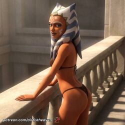 ahsoka_tano ai_generated airtist alien alien/human alien_girl alien_humanoid athletic bikini bikini_bottom bikini_top bra clone_wars close-up close_up closeup female female_only fit high_resolution highres orange_body panties patreon solo star_wars star_wars:_the_clone_wars tagme thong togruta underwear