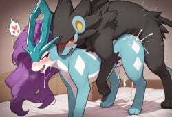 after_sex after_vaginal ai_generated creampie cum_in_pussy cum_inside leaking_cum luxray pokemon_(species) rough_sex straight suicune