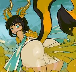 2021 actia_(usagaijin) animal_humanoid antennae_(anatomy) arthropod arthropod_humanoid back_wings bangs bent_over black_hair black_tail blue_eyes blush blush_lines bottomwear bulge butt clothed clothed_humanoid clothed_male clothing detailed_bulge eyelashes fart fart_cloud fart_fetish femboy fluffy_antennae green_fart_cloud hair hi_res hoodie humanoid hybrid insect insect_humanoid insect_wings lepidopteran lepidopteran_humanoid lepidopteran_wings long_hair looking_back male male_farting male_humanoid mammal mammal_humanoid mephitid mephitid_humanoid moth_humanoid multicolored_antennae multicolored_hoodie open_mouth open_smile orange_antennae orange_clothing orange_ears orange_hoodie orange_tail orange_topwear pink_inner_ear pink_tongue rear_view ruff shorts skunk_humanoid smile solo spandex spandex_shorts tail tan_bottomwear tan_clothing tan_hoodie tan_shorts tan_topwear tan_wings teal_antennae teal_wings teeth tight_bottomwear tight_clothing tight_shorts tongue topwear two_tone_antennae two_tone_tail two_tone_wings usagaijin wings