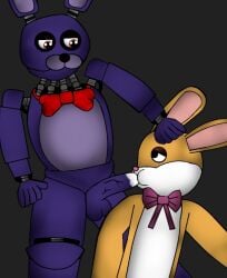 animatronic animatronic_male balls blowjob bonnie_(fnaf) cum cum_in_mouth cum_inside dark_deception dark_deception:_chapter_4 fellatio five_nights_at_freddy's gay joy_joy_gang lucky_the_rabbit mascot_mayhem