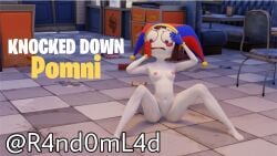 3d 3d_(artwork) blender blender_(software) crossover embarrassed embarrassed_nude_female epic_games feet fortnite glitch_productions jester jester_hat nude nude_female pomni pomni_(tadc) pomni_(the_amazing_digital_circus) pose posing public r4nd0m_l4d self_upload solo the_amazing_digital_circus twitter_link