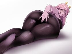 1girl 1girls 2d 2d_(artwork) 2d_artwork absurdres alternate_costume antennae ashido_mina ass black_sclera boku_no_hero_academia breasts brown_eyes chanwara_06 colored_sclera colored_skin commentary_request curvy digital_drawing_(artwork) digital_media digital_media_(artwork) female_focus female_only girl highres large_breasts long_hair looking_at_viewer looking_back lying meme mina_ashido mina_ashido_time-skip on_stomach open_mouth pantyhose pink_hair pink_skin plump sexually_suggestive sexy sexy_body sexy_female simple_background solo white_background wide_hips