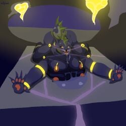 1:1 altar anthro aquatic bdsm big_butt big_nipples bodily_fluids bondage bound breast_squish breasts butt canid canine crying digital_media_(artwork) drooling drooling_on_self evsthphvalah fangs female female_anthro fox glowing glowing_eyes huge_nipples iiael-vixen iiaeldrei jewelry magic mammal markings moonclimb multi_breast mythological_canine mythological_creature mythology nipple_clamp nipples ordeil pixel_(artwork) pooling_fluids ritual saliva single_ear_ring solo squish tail tears teeth