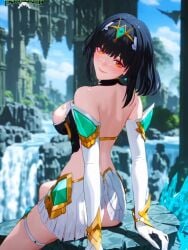 1girls ai_assisted ai_generated alter_ego animated anime_style ass black_hair blush breasts breasts_out breasts_out_of_clothes clouds core_crystal core_crystal_(xenoblade) crystal day eyebrows_visible_through_hair eyeshadow fair-skinned_female feet female flashing_ass flashing_pussy foot_fetish footwear gloves glowing_eyes high_quality high_resolution highres island jewelry licking_lips light-skinned_female logo longer_than_30_seconds looking_at_viewer low-angle_view mature_female mature_woman mayethikayian_(species)_(the_legendary_tauran'creima) music mythra_(cosplay) naughty_face naughty_smile nintendo nipples no_voice_acting orange_eyes original original_character outside pale-skinned_female purple_light pussy ruins sacredcourage seductive seductive_eyes seductive_look seductive_pose seductive_smile self_upload serenadia_addelbeen_(the_legendary_tauran'creima) serenity_addlebeen_(the_legendary_tauran'creima) shadowrealmarts shaking_ass shoe_fetish shoes shoes_removed short_hair sitting smiling_at_viewer smug smug_expression smug_eyes smug_face smug_grin smug_smile solo_female stable_diffusion standing stockings super_smash_bros._ultimate the_legendary_tauran'creima thigh_strap tiara toenail_polish toes twerking video voluptuous_female xenoblade_chronicles_2