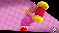 16:9 1girls 3d amy_rose animated anthro anus ass ass_clapping bedroom_eyes big_breasts big_butt blowing_kiss breasts butt_jiggle crouching diag34_(modeler) digital_media_(artwork) eulipotyphlan female female_only freckled_shoulders freckles genitals heart_symbol hedgehog jiggling looking_at_viewer looking_back looking_back_at_viewer mammal mp4 naked_footwear narrowed_eyes nipples one_eye_closed piko_piko_hammer seductive sega sexyhogsimp_(va) shaking_butt short_playtime smile smiling_at_viewer solo sonic_(series) sonic_the_hedgehog_(series) sound sound_warning thick_thighs twerking video vulva whoofly whooofly widescreen wink winking_at_viewer
