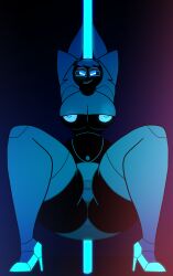 absurd_res big-boobs big-breasts clothing hi_res inkyproduction jenny-wakemen jenny_wakeman machine my_life_as_a_teenage_robot nickelodeon panties pole-dance robot underwear underwear_visible visible_underwear