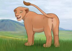 absurd_res alcosaurusrex anatomically_correct anatomically_correct_anus anatomically_correct_genitalia anatomically_correct_vulva animal_genitalia animal_vulva anus ass detailed_background disney eye_contact felid feline feline_genitalia feline_vulva female feral fur genitals grass green_eyes grin half-closed_eyes happy hi_res lion looking_at_another mammal mountain nala_(the_lion_king) narrowed_eyes nude open_mouth outside pantherine paws pink_anus pink_vulva plant quadruped seductive shadow sharp_teeth smile solo tail tailbutt teeth the_lion_guard the_lion_king tongue valley vulva