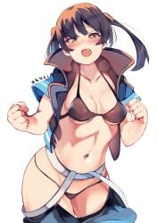 1girls 2d 2d_(artwork) 2d_artwork ak4ci alternate_version_at_source alternate_version_available bare_arms bare_belly bare_chest bare_hands bare_hips bare_midriff bare_navel bare_skin bare_thighs belly belly_button bewitching_thighs bikini bikini_bottom bikini_top black-haired_female black_bikini black_bikini_bottom black_bikini_top black_coat black_hair black_jacket black_swimsuit black_swimwear blush blush_face blushing_at_viewer blushing_female breasts busty busty_female busty_girl busty_teen child_bearing_hips cleavage clenched_fist clenched_hand clenched_hands coat collarbone curvaceous curvaceous_body curvaceous_female curvaceous_figure curvaceous_hips curvaceous_teen curvy curvy_body curvy_female curvy_figure curvy_hips curvy_teen digital digital_art digital_drawing digital_drawing_(artwork) digital_media digital_media_(artwork) embarrassed embarrassed_expression embarrassed_female en'en_no_shouboutai enen_no_shouboutai exposed_arms exposed_belly exposed_chest exposed_hips exposed_midriff exposed_navel exposed_skin exposed_thighs female female_focus female_only fertile_hips fingers fire_force firefighter firefighter_coat firefighter_helmet firefighter_jacket firefighter_uniform flustered flustered_female groin halterneck head_tilt high_resolution highres hourglass_figure inguinal_crease inguinal_ligament jacket kotatsu_tamaki lean_figure legs_closed legs_together long_hair looking_at_viewer medium_breasts midriff more_at_source narrow_waist navel open_coat open_jacket open_mouth orange-eyed_female orange_eyes parted_lips shoulders simple_background slender_body slender_waist slim_waist solo standing string_bikini swimsuit swimwear teen_girl teenage_girl teenage_tits teenager thick_thighs thighs thighs_together tilted_head tongue twintails twintails_(hairstyle) upper_body white_background wide_hips young_female young_woman