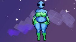 1boy2girls animated ass bald bald_female belly belly_button black_eyes blue_body breasts chetoh chubby chubby_female claire_(chetoh) earth earth_(planet) egg eggmale female female_focus gijinka hands_behind_head hoodie jeans looking_at_viewer male music new_year new_year_2026 no_mouth oc original original_character original_characters pointing pointing_at_another purple_shirt red_hoodie shirt shorter_than_10_seconds shorter_than_30_seconds smile smiling smiling_at_viewer sound space spin spinning tagme video white_body