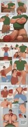 2boys abs age_difference bara big_dom_small_sub big_penis blowjob daddy daddy_kink dilf english english_text erect_penis erection gay gay_blowjob gay_sex growth height_difference huge_cock hyper hyper_penis large_penis male male/male male_only measurements measuring muscle_growth muscular muscular_male oc oral oral_sex original original_character pecjob pecs size_difference text_bubble thick_penis veiny_penis vir_vidal yaoi
