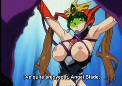 angel_blade angel_blade_(character) animated breast_squeeze captured male_monster moena_shinguuji tentacle